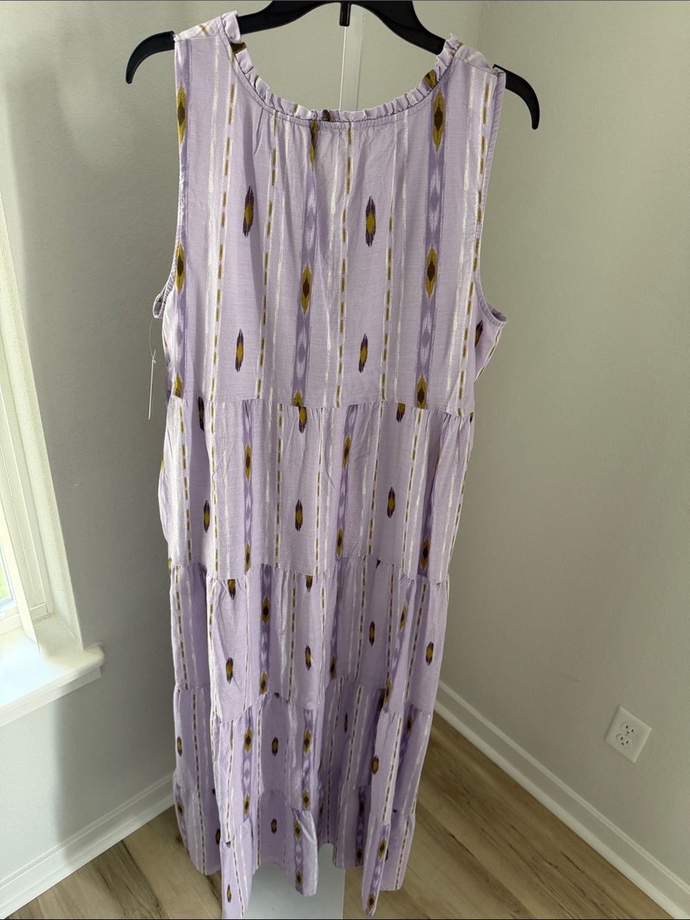 Sonoma Lavender Tiered Maxi Dress with Mustard Accents - Picture 7 of 7